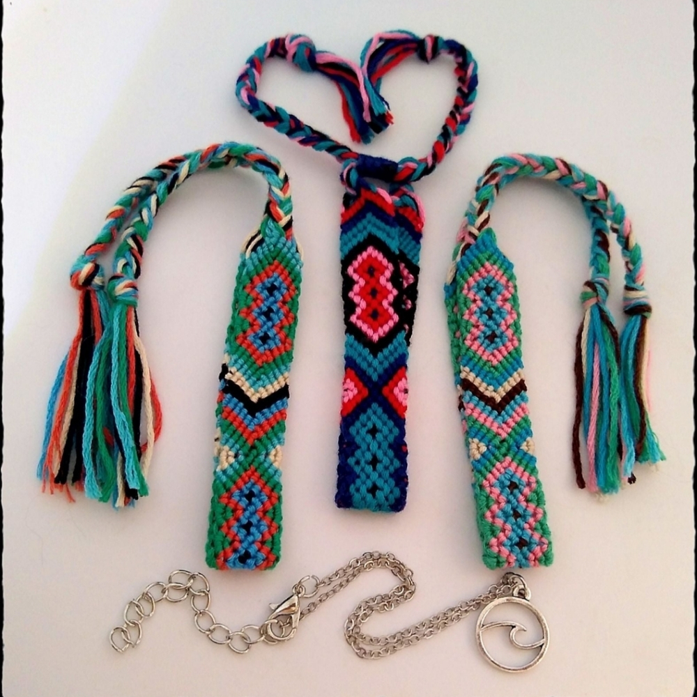 Beachy Boho Two Piece Friendship Ankle Bracelet